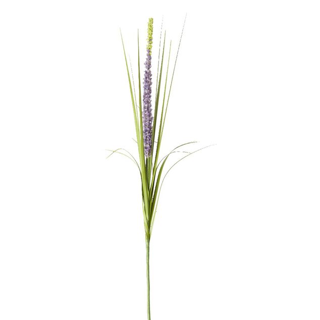 Fleur artificielle 1 tige liatris vert ou violet H90cm