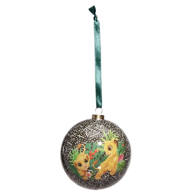 Boule de No&euml;l Disney noire Simba &Oslash;7,5cm