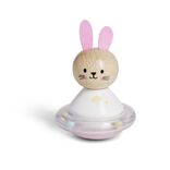 Hochet bois et plastique Ø8xH8,6cm - 3 modèles