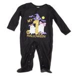 D&eacute;guisement Halloween b&eacute;b&eacute; "mon 1er Halloween" combinaison noire 6/12 mois