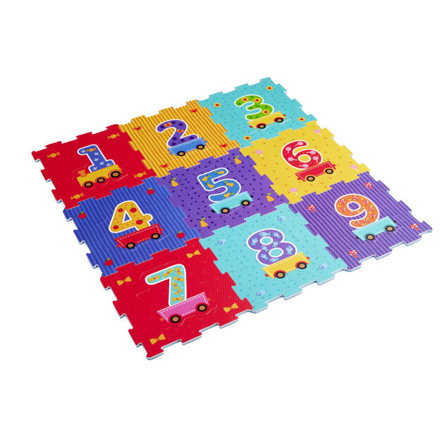 Puzzle de sol chiffres 18 pi&egrave;ces 30,5x30,5cm