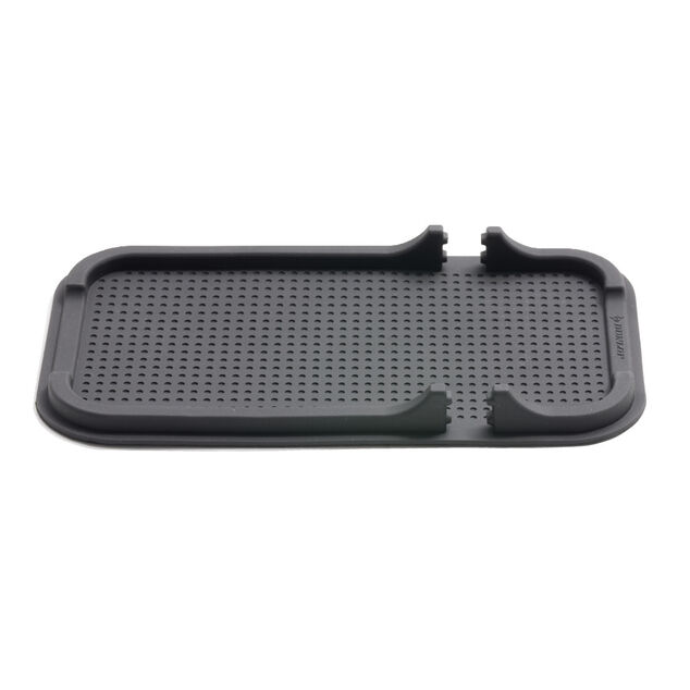 Organisateur de voiture antid&eacute;rapant 2en1 plastique noir 10,5x18,5cm