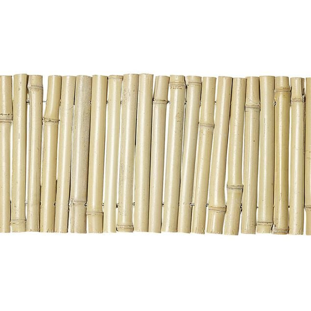 Bordure en bambou &agrave; planter naturel
