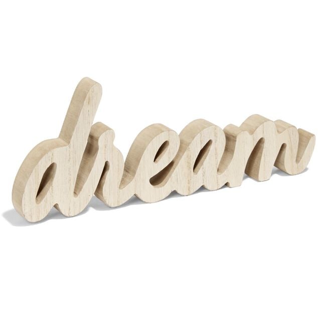 Mot &agrave; poser Dream en bois L29,5xH11cm