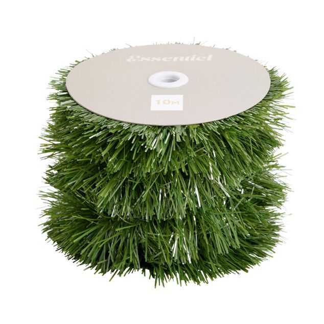 Guirlande de Noël XXL herbe artificielle verte 10m