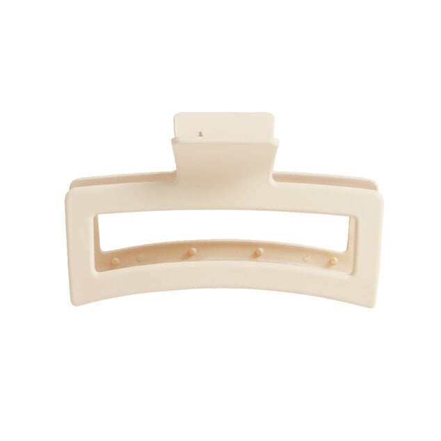 Pince &agrave; cheveux L13cm plastique beige