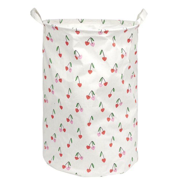 Pani&egrave;re de rangement enfant souple motif cerise &Oslash;34xH52cm