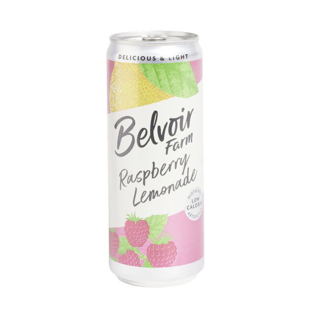 Canette Belvoir limonade framboise 33cl