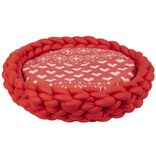 Panier de couchage avec galette rouge