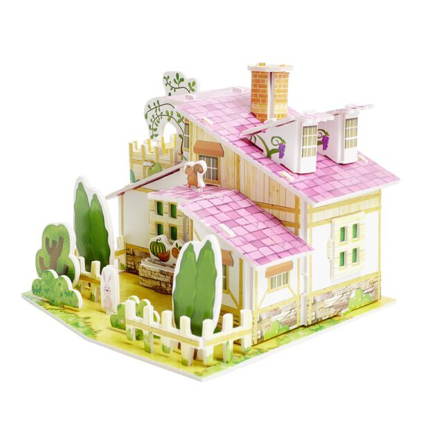 Mini Puzzle 3D en carton forme maison 14x21cm