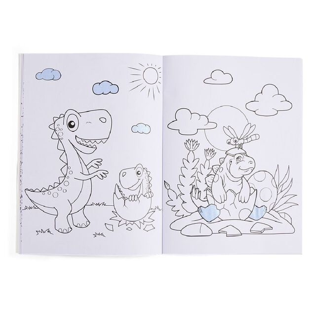 Livre de de coloriage 16 pages + 4 stickers inclus