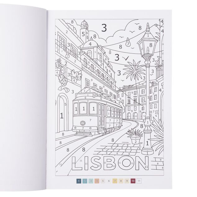 Livre de coloriage par num&eacute;ros 48 pages (3 mod&egrave;les)