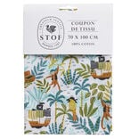 Coupon tissu imprimé Piratos 70x100cm coton multicolore