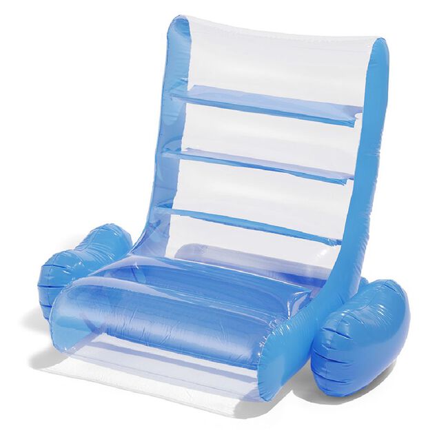 Chaise gonflable piscine transparente