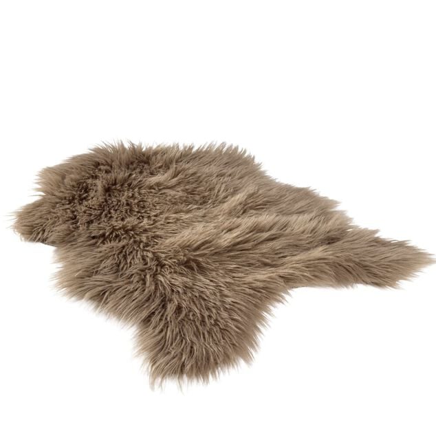 Tapis peau de b&ecirc;te effet fourrure (3 mod&egrave;les)