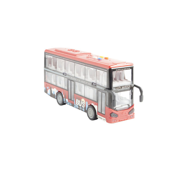 Bus sonore et lumineux double niveau gris