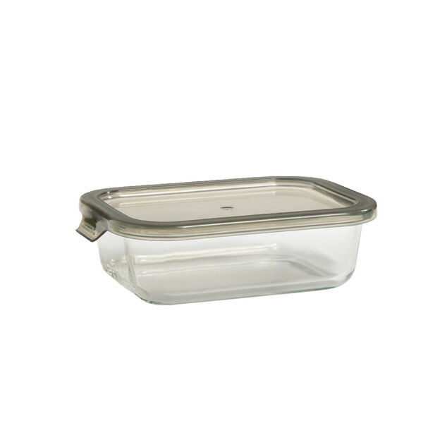 Boîte alimentaire en verre avec couvercle étanche à clips 640ml