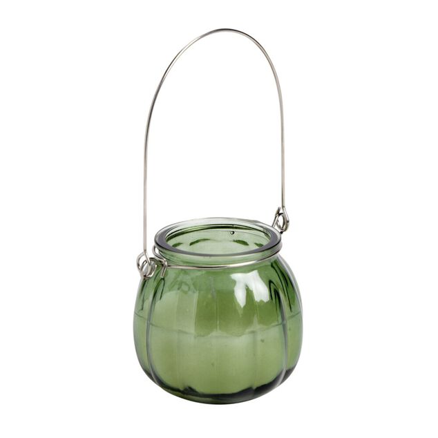 Bougie citronnelle dans verre &agrave; suspendre &Oslash;8x7cm (3 mod&egrave;les)