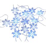 Guirlande lumineuse clignotante int/ext flocon 20LED blanc 5,7m