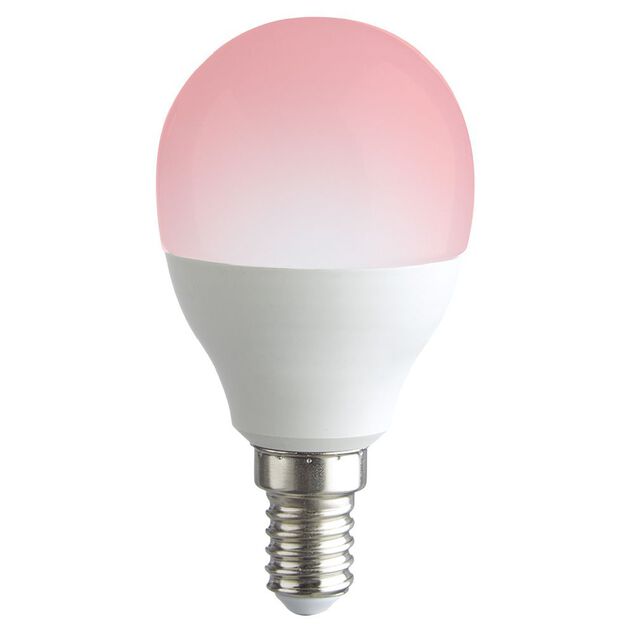 Ampoule LED E14 G45 couleurs changeantes avec t&eacute;l&eacute;commande 470lms
