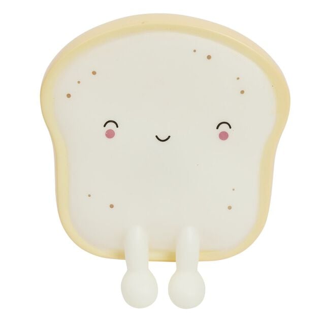 Veilleuse kawaii toast brioche LED couleurs changeantes 13x2xH15cm