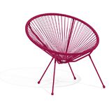 Fauteuil de jardin Urban filaire rouge 85x72xH83cm