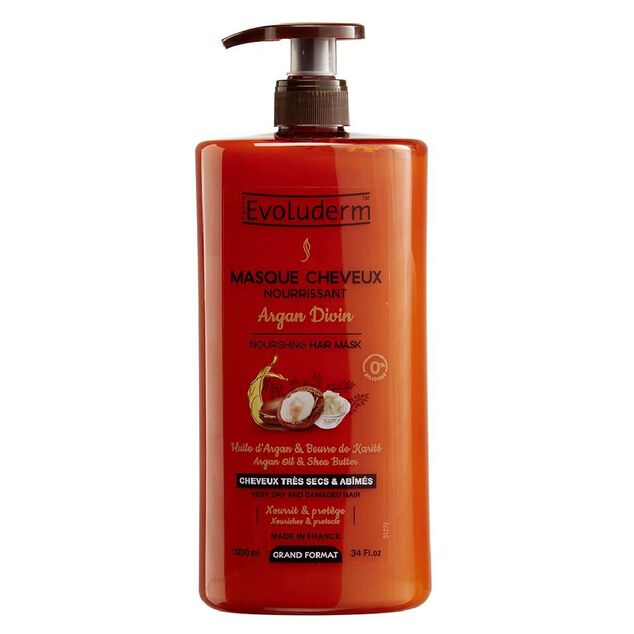 Masque cheveux Evoluderm argan divin 1L