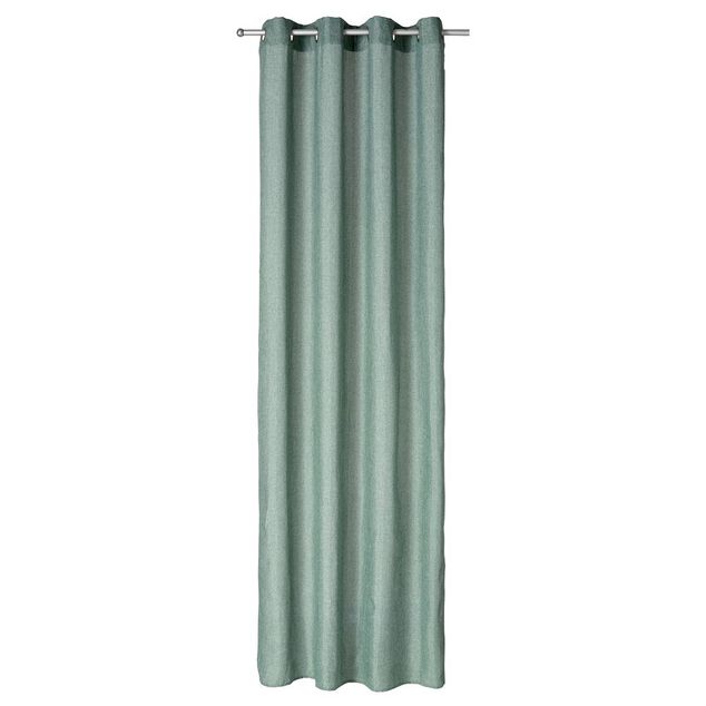 Rideau oeillet vert chiné140x260cm