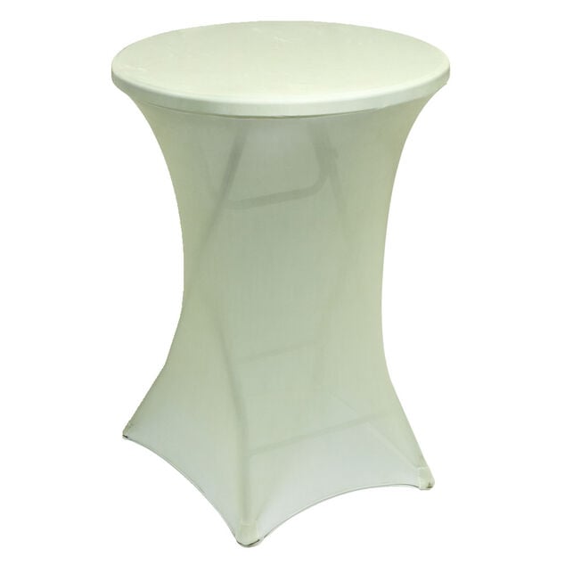 Housse de table haute Fiesta tissu extensible vert &Oslash;80xH110cm