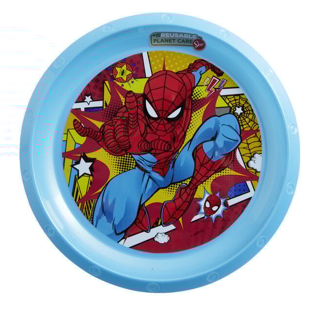 Assiette plate enfant Spiderman plastique &Oslash;21cm