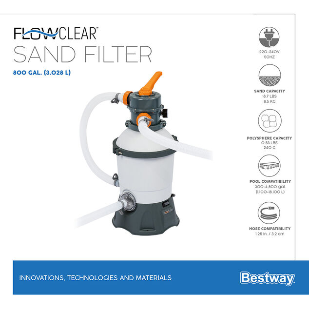 Filtre &agrave; sable Bestway 3028 L/h
