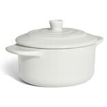 Mini cocotte individuelle en c&eacute;ramique avec couvercle (2 md&egrave;les)