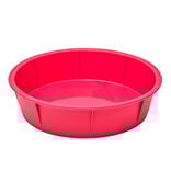 Moule à manqué rond silicone rose