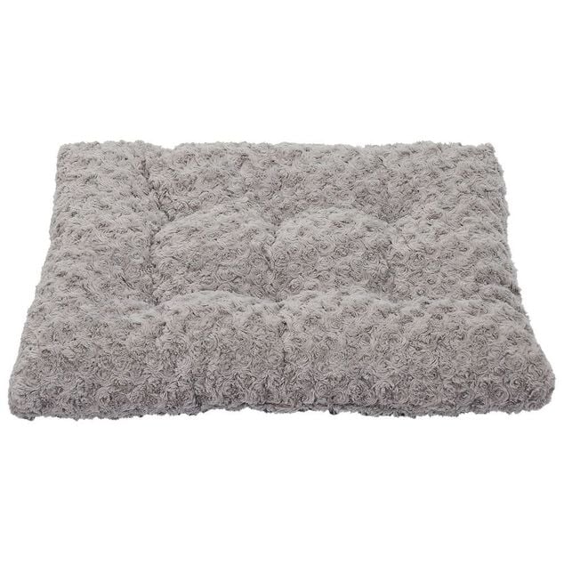 Couchage chien m&eacute;moire de forme gris 45x60cm Taille S