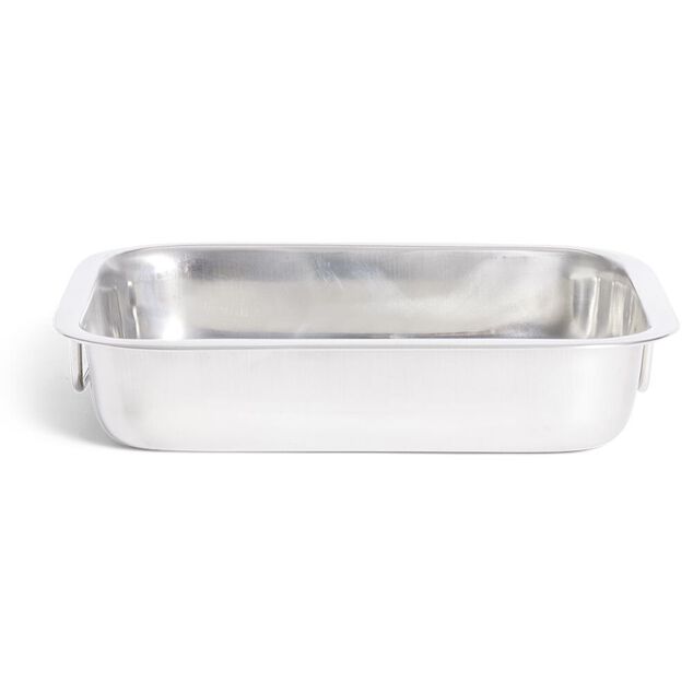 Plat &agrave; lasagnes en inox 27x19,5xH6,5cm