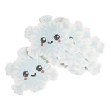 Lot de 12 serviettes papier toucher doux forme flocon mignon 16,5x16,5cm