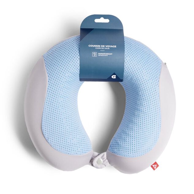 Coussin de voyage rafra&icirc;chissant gris