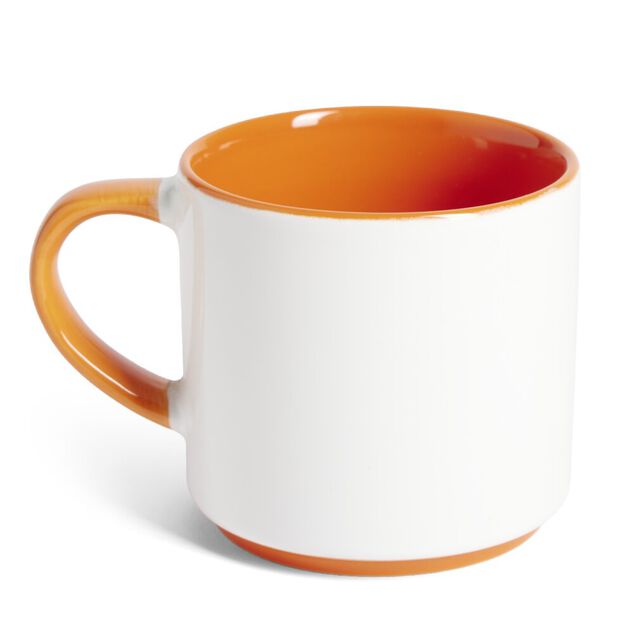 Mug gr&egrave;s bicolore 450mL &Oslash;8,5xH8cm