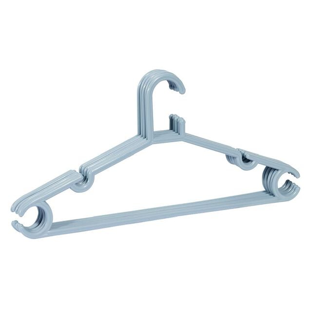 Cintre en plastique bleu x5 - L38,5xH17cm