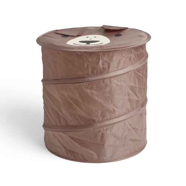 Panière enfant pliable souple ours ou lapin 38L - Ø35xH40cm