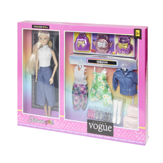 Poup&eacute;e mannequin avec ses accessoires - 2 mod&egrave;les