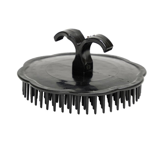 Brosse &agrave; cheveux compacte ronde noire &Oslash;8cm