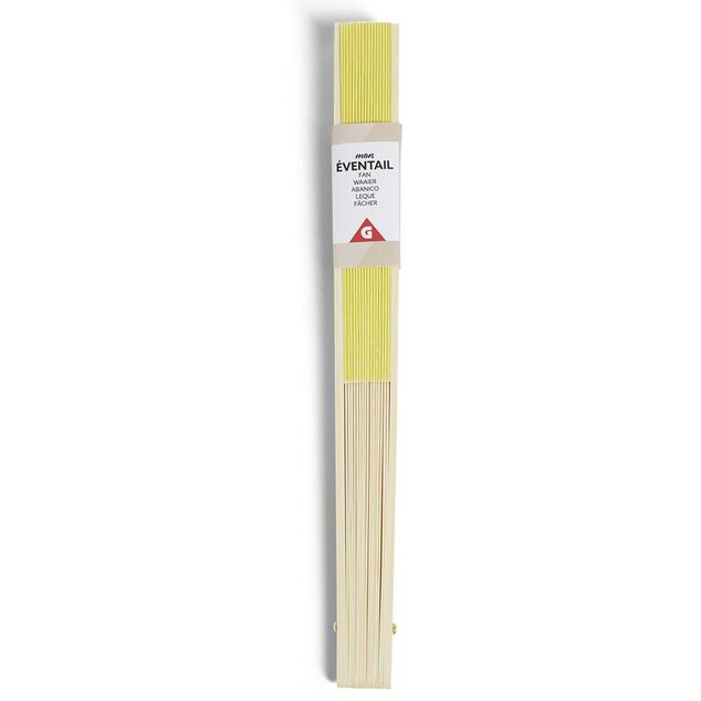 &Eacute;ventail en bambou et papier 3 coloris