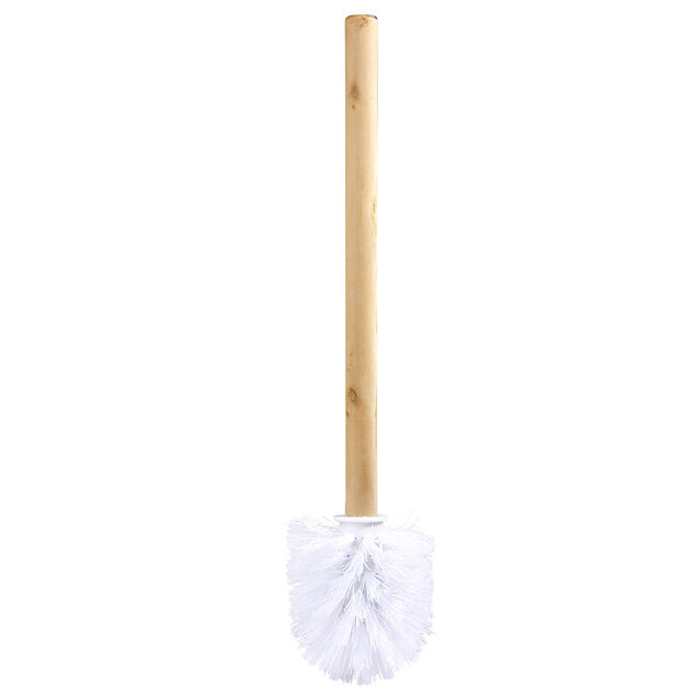 Brosse WC manche bois Ø9H36cm