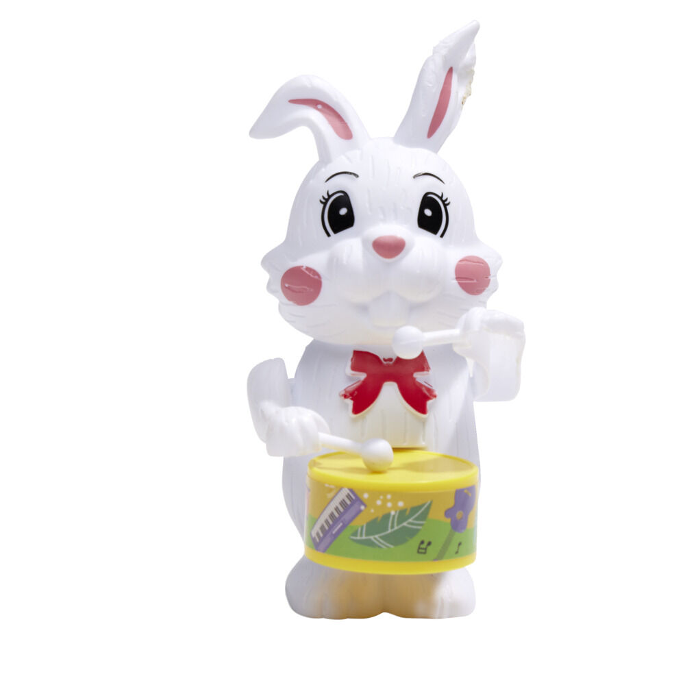 Miokycl - Jouet Mécanique Lapin Rétro En Fer Blanc | Tambour Oscillant | Collection & Décoration - 3