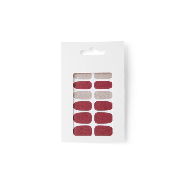 Lot de 24 autocollants vernis &agrave; ongles imprim&eacute;s 5 coloris
