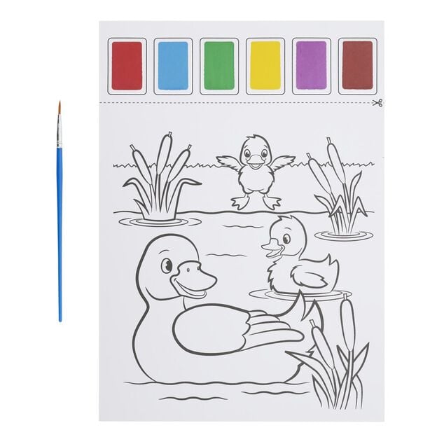 Livre de coloriage &agrave; l'eau