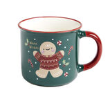 Lot de 4 mugs en c&eacute;ramique d&eacute;cor No&euml;l 365ml