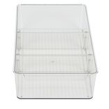 Bac de rangement transparent pour frigo L.36,5x20,5xH8,1cm