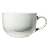 Bol jumbo Madrid en fa&iuml;ence gris clair &Oslash;13xH8,5cm 700ml